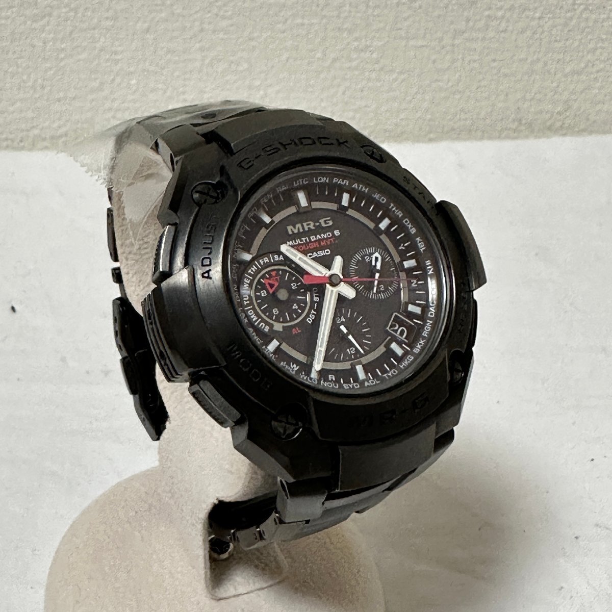 CASIO カシオ G-SHOCK ジーショック MR-G8100B ソーラー電波時計 20気圧防水 チタン ストップウォッチ 稼働中 定価30万拍卖