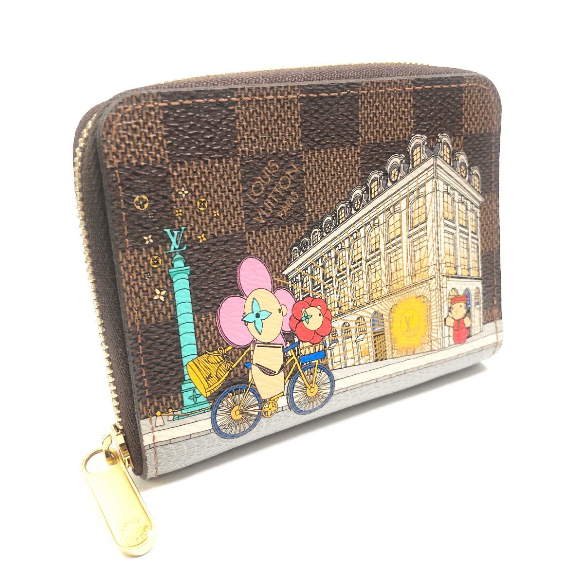 LOUISVUITTON ルイヴィトン ジッピー・コインパース ダミエエベヌ ヴィヴィエンヌ 2022年ホリデイ 小銭入れ N63552拍卖
