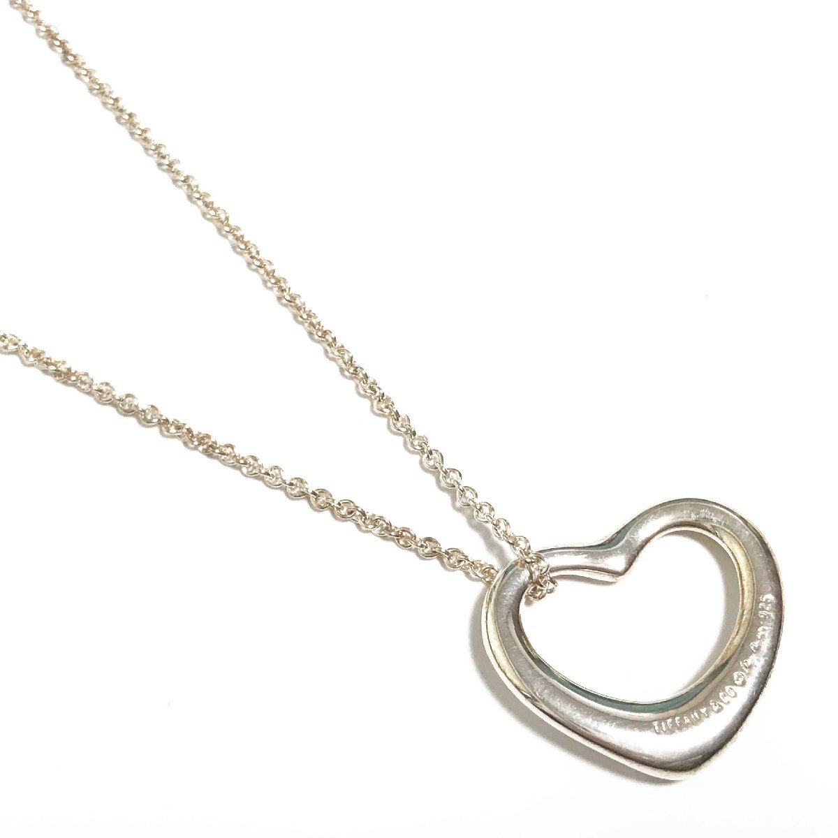 Tiffany&Co. ティファニー オープンハート ミディアム スターリングシルバー シルバー925 ネックレス拍卖