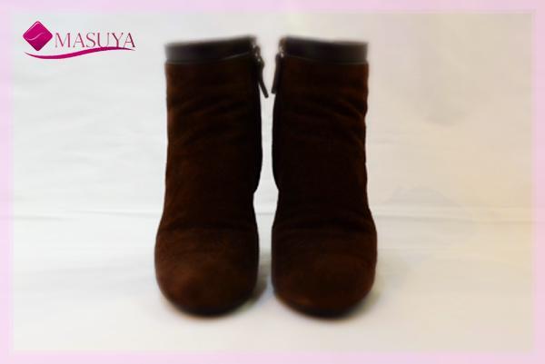 1円スタート!TOD’S トッズ スエード ショートブーツ こげ茶 ブラウン サイズ34 22cm ファスナー付拍卖