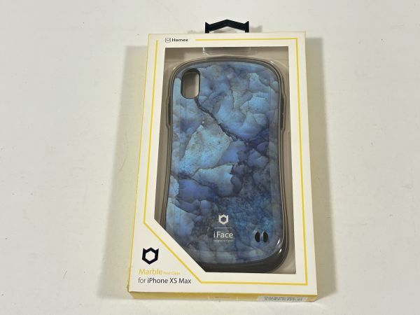 7-4-4 iFace First Class iPhone XS MAX専用ケース マーブル ブルー 新品拍卖