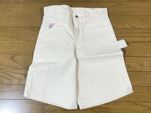 ★24-13★POINTER SHORTS DRILL USA製 サイズ28 ホワイト ハーフパンツ 新品拍卖