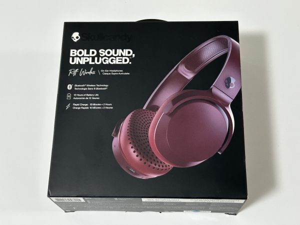 11-1-2 Skullcandy RIFF ワイヤレスヘッドホン RED S5PXW-M685 新品未使用拍卖