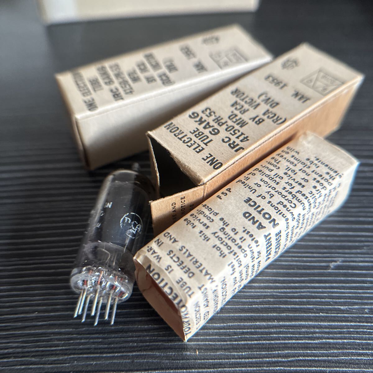 NOS 真空管 超レア 2pcs ペア 6AK6 RCA Victor JRC 1953年製 ヴィンテージ デッドストック拍卖