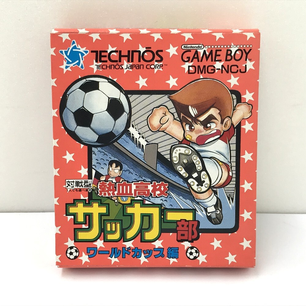 ☆【同梱可】【60】未開封品 テクノスジャパン 熱血高校サッカー部 ワールドカップ編 対戦型 DMG-NCJ GB ゲームボーイソフト ※長期保管拍卖