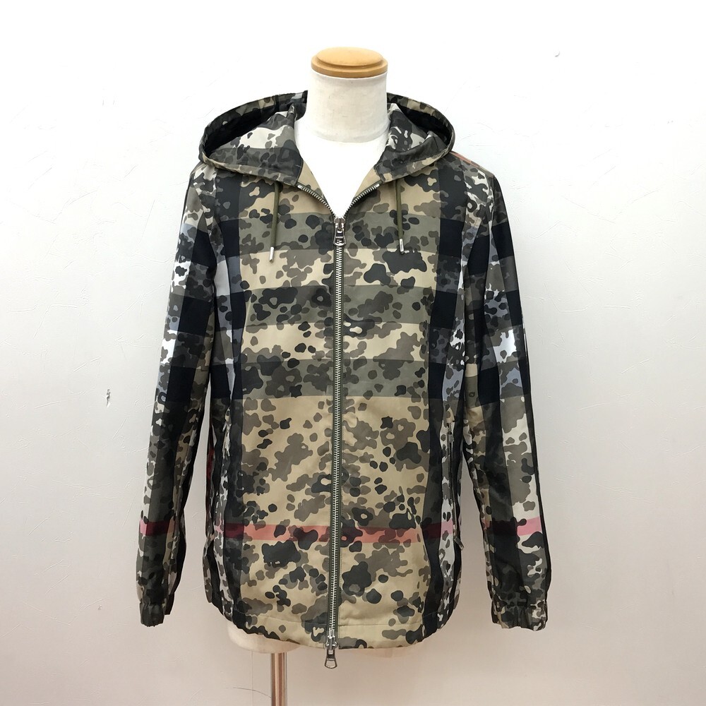 ■【同梱可】【80】中古品 バーバリー ノバチェック 迷彩 メンズ マウンテンパーカー S P 180/92A CH拍卖