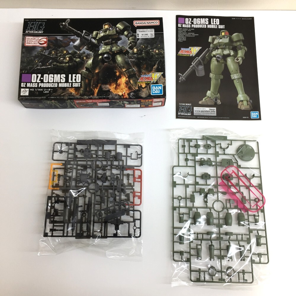 ☆【同梱可】【60】未組立 BANDAI SPIRITS OZ-06MS LEO リーオー HGAC 新機動戦記ガンダムW 5059170 1/144スケール プラモデル ※長期保管拍卖