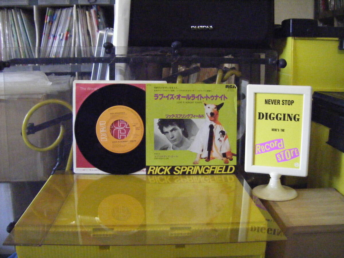 C-25  リックスプリングフィールド LOVE IS ALRIGHT TONITE ※シングル盤 拍卖