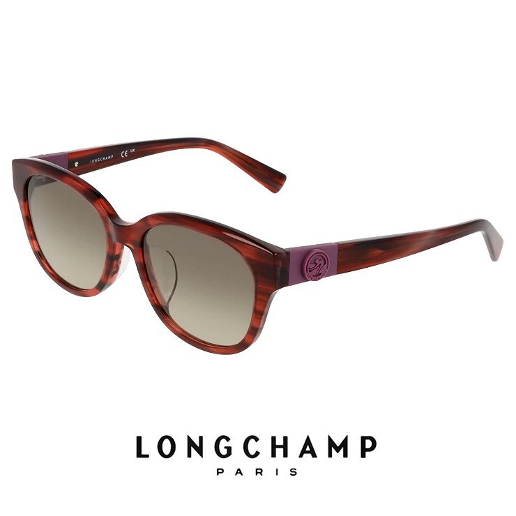 新品 レディース ロンシャン サングラス lo798slbj-607 longchamp 女性用 UVカット UV400 紫外線対策 ウェリントン 型 アセテート拍卖