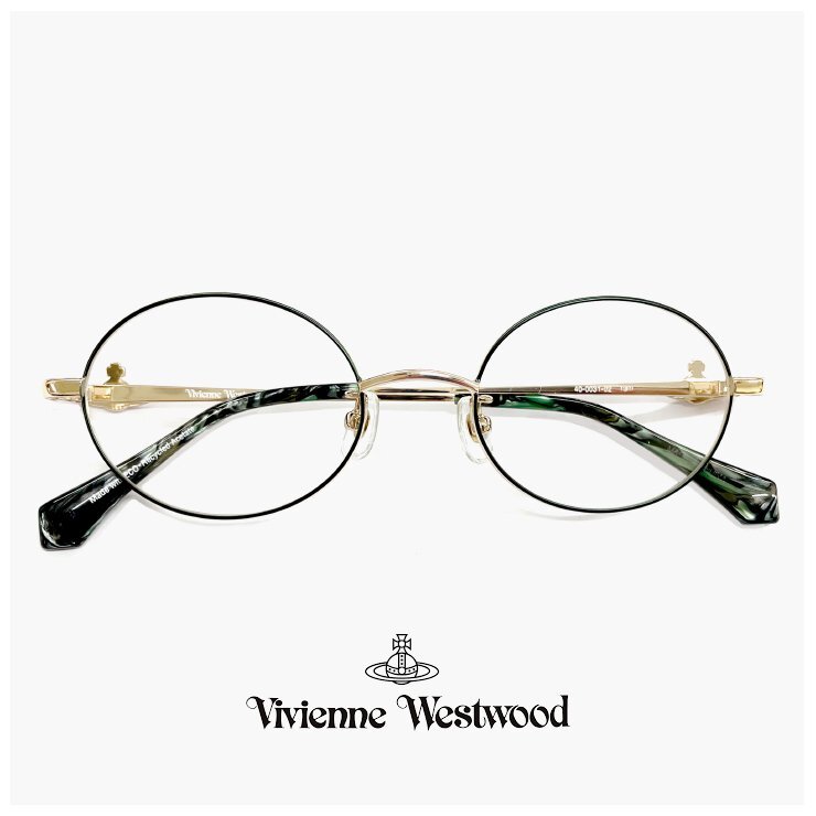 新品 ヴィヴィアン ウエストウッド レディース メガネ 40-0031 c02 49mm Vivienne Westwood 眼鏡 女性 オーバル オーブ βチタン titanium拍卖