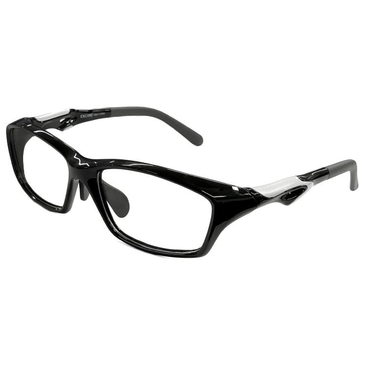 新品 大人用 メガネ スポーツ眼鏡 10177-1 スポーツメガネ ゴルフ ランニング 人気 おすすめ ブラック × グレー 黒縁 黒ぶち拍卖