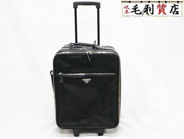 プラダ PRADA キャリーケース VV0031 ブラック ナイロン レザー スーツケース バッグ拍卖