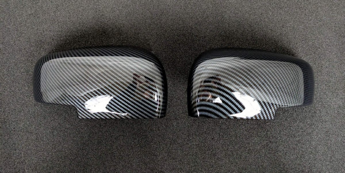 スポーティ全開♪ カーボン ルック ドアミラー カバー デリカ D:2 MB37S ハイブリッド MX MZ カスタムハイブリッドMV ガーニッシュ拍卖