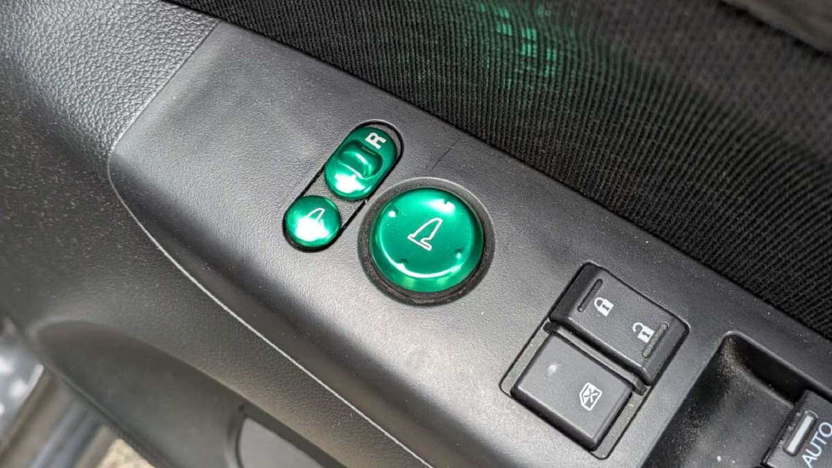 デザイン性UP♪ ドアミラー スイッチ カバー 緑 ホンダ N-BOX JF5 JF6 ベースグレード ファッションスタイル スロープ拍卖