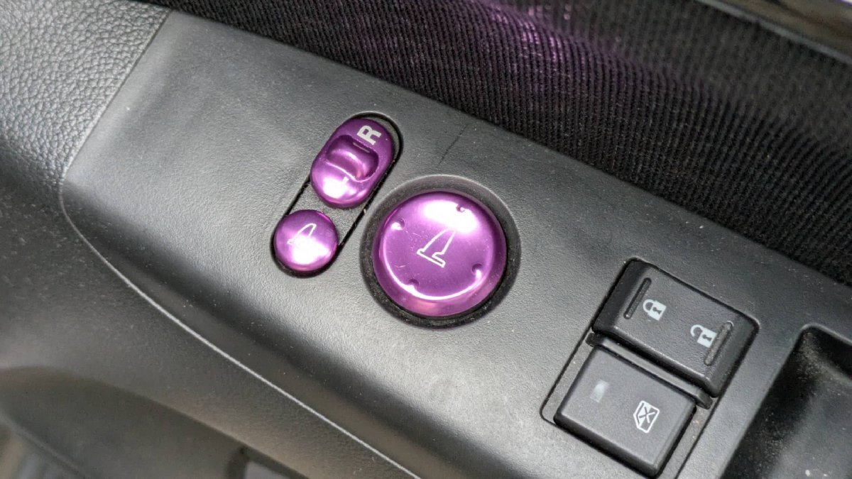 デザイン性UP♪ ドアミラー スイッチ カバー 紫 ホンダ シビックハイブリッド FD3 MXB MX MXST拍卖