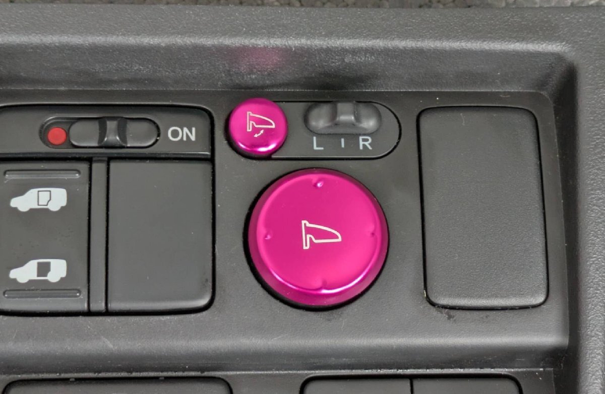デザイン性UP♪ ドアミラー スイッチ カバー ピンク ホンダ フィットシャトル GG7 GG8 15C 15X ファインライン クールエディション拍卖