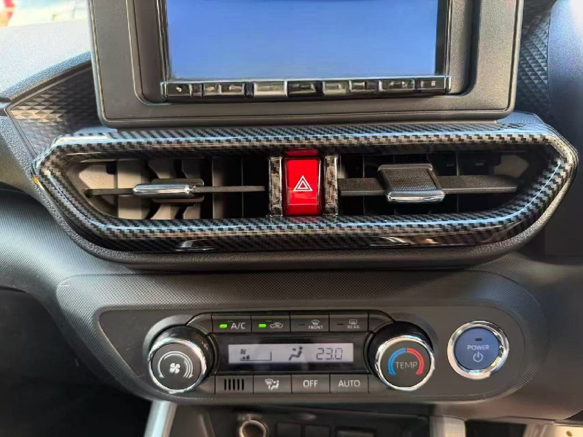 スポーティ全開♪ カーボン ルック センター エアコンダクト パネル カバー スバル レックス A201F G Z拍卖