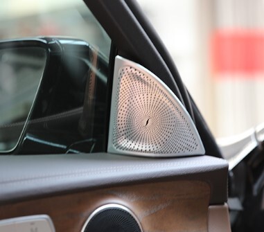 高品格♪ ベンツ サテンシルバー Aピラー スピーカー パネル カバー W213 E220d オールテレイン 4マチック ローレウスエディション Eクラス拍卖