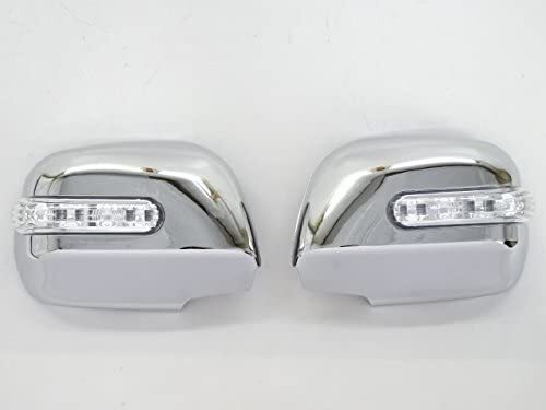 鏡面仕上げ♪ メッキ LED ドアミラー カバー クルーガー ACU20W ACU25W MCU20W MCU25W ハイブリッド MHU28W ガーニッシュ 前拍卖