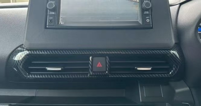 スポーティ全開♪ カーボン ルック エアコンダクト パネル カバー セット 三菱 ekクロススペース B34A B35A B37A B38A M G T 3P拍卖