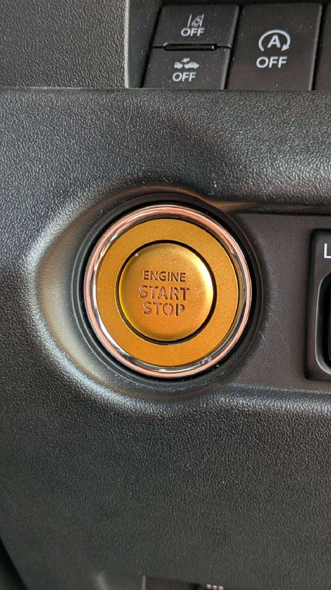 セット割♪ デザイン性UP♪ エンジン スターター スイッチ カバー リング 金 クロスビー MN71S ハイブリッド MX MV MZ拍卖