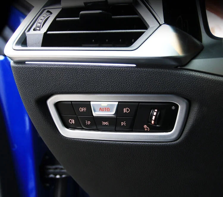 高品格♪ BMW サテンシルバー ヘッドライト スイッチ リング G23 420i M440i xDrive Mスポーツ カブリオレ 4シリーズ拍卖