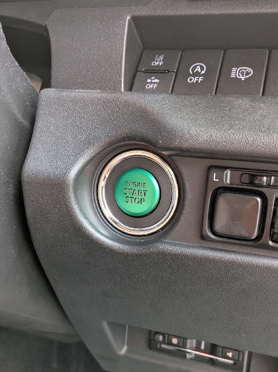 デザイン性UP♪ エンジン スターター スイッチ カバー 緑 マツダ フレアワゴンタフスタイル MM54S MM94S XS XT拍卖