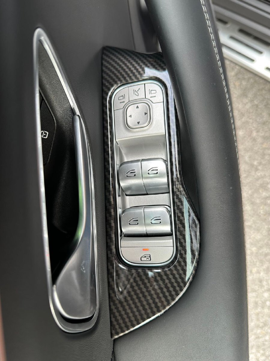 メルセデス ベンツ カーボン ルック パワー ウインドウ スイッチ パネル カバー X167 GLS580 GLS63 マイバッハ GLS600 SUV 左ハンドル用拍卖