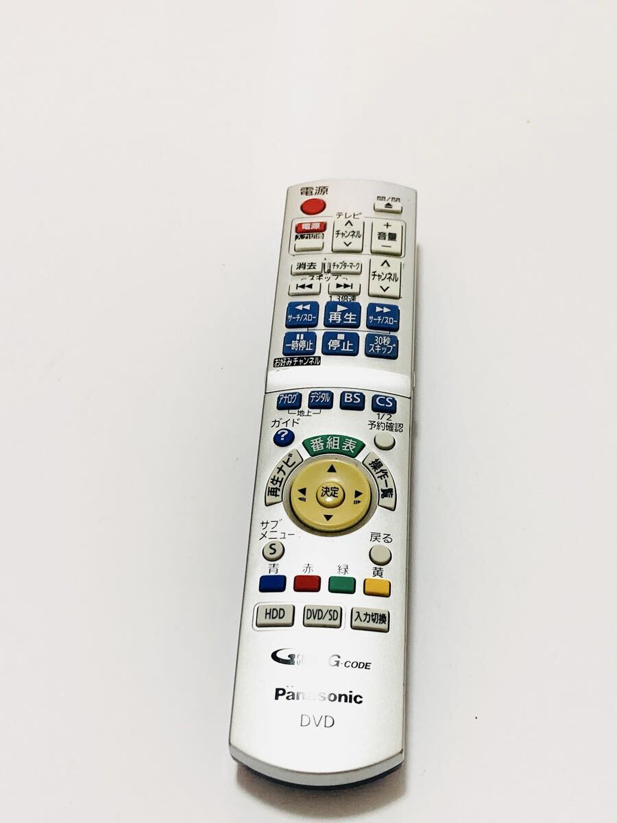 0808 パナソニック DVDレコーダー用リモコン N2QAYB000186 動作品拍卖
