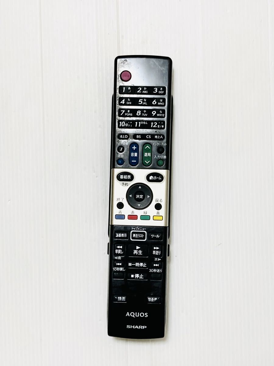 90821H シャープ SHARP テレビ リモコン GA820WJSA 動作品 拍卖