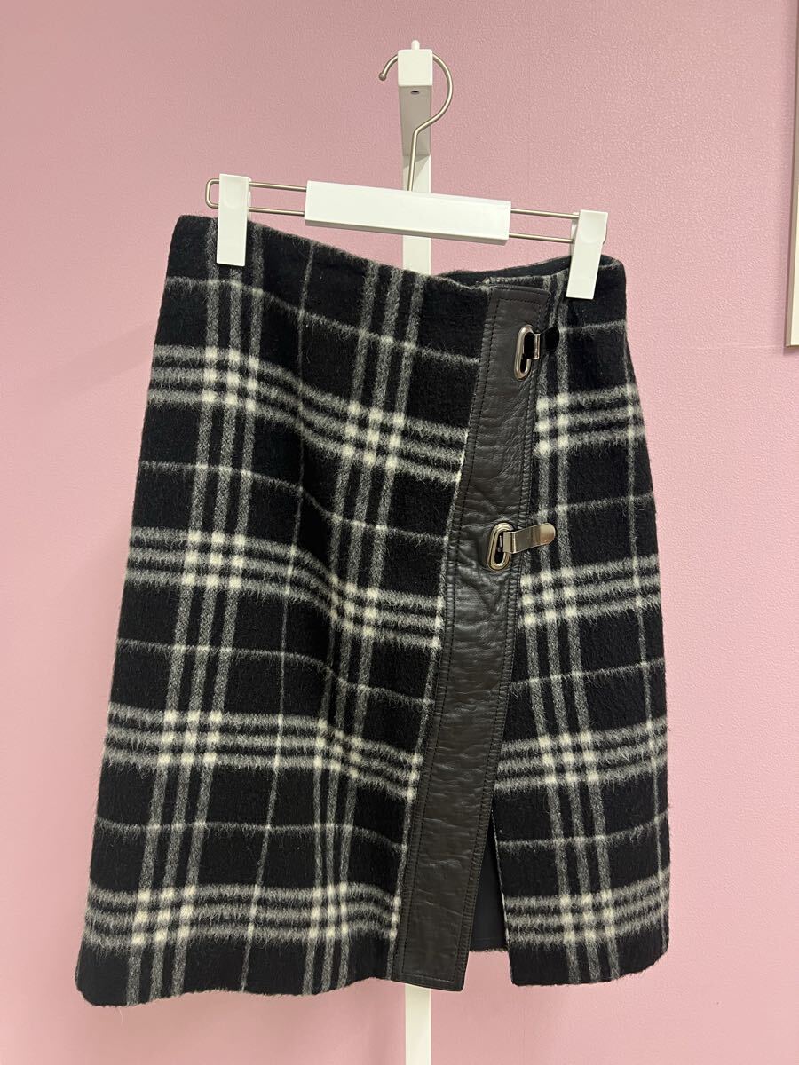 マイケルコース MICHAEL KORS チェック柄ラップスカート拍卖