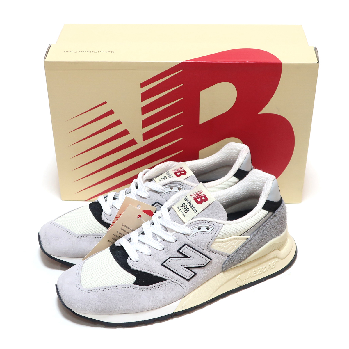 NEW BALANCE U998GB US9 27cm GRAY SUEDE MADE IN USA ( ニューバランス 998 グレー スエード アメリカ製 )拍卖