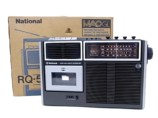 k0637 National ナショナル RQ-560 ラジカセ 3BAND 通電確認済 難あり 現状品拍卖