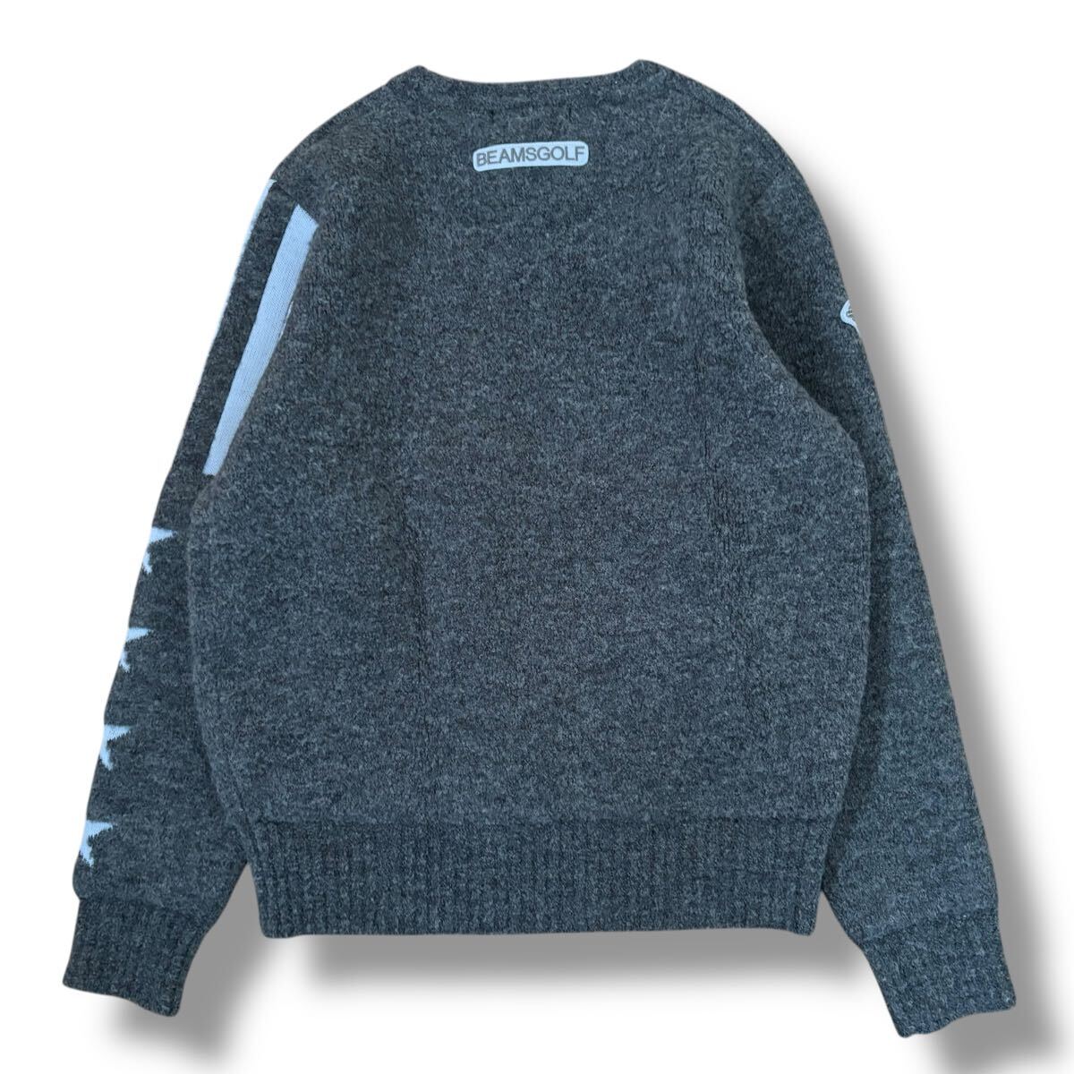 【BEAMS GOLF】フラッグモチーフブークレニット拍卖