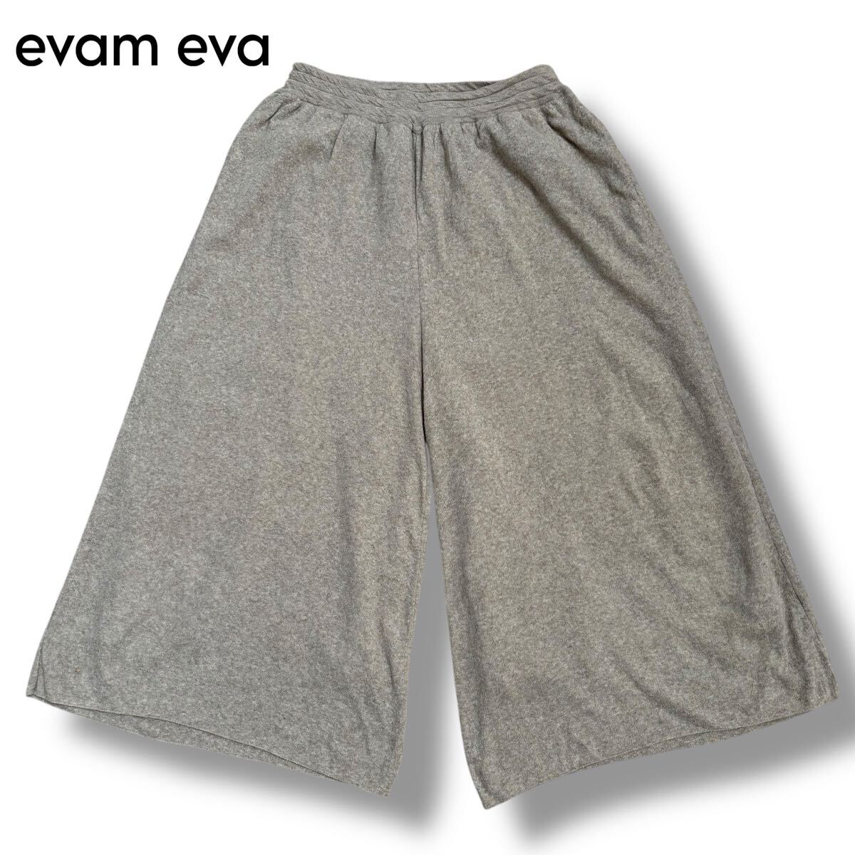 【evam eva】コットンリネンライク イージーパンツ拍卖