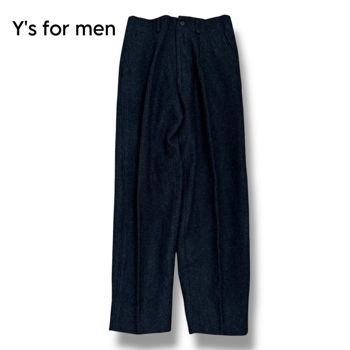 【Y's for men 】ウールブレンド 2タックテーパードパンツ拍卖