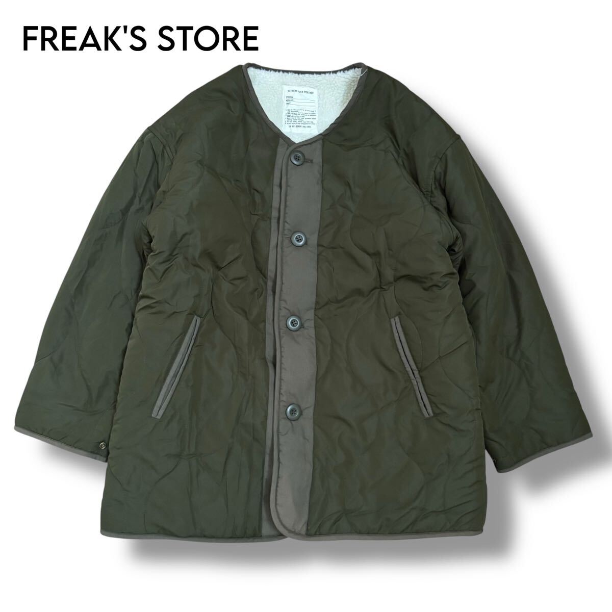 【FREAK'S STORE 】リバーシブルキルトボアコート拍卖