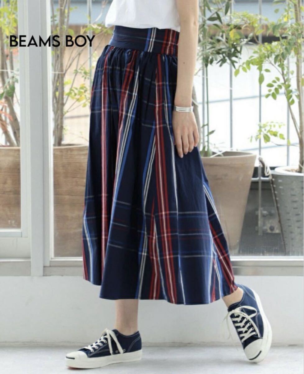 【BEAMS BOY】ビッグタータンスカート拍卖