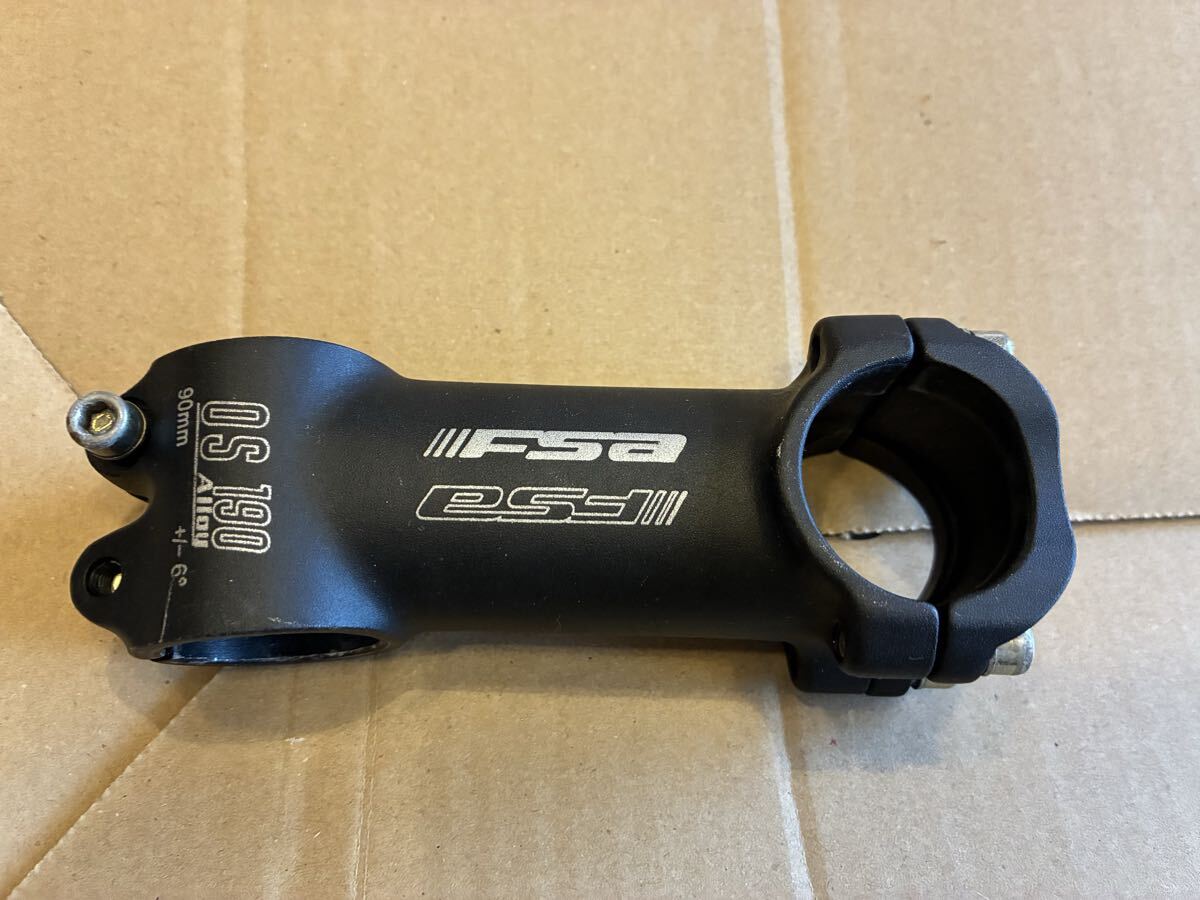 FSA アルミステム ステム OS 90mm 6° ブラック拍卖