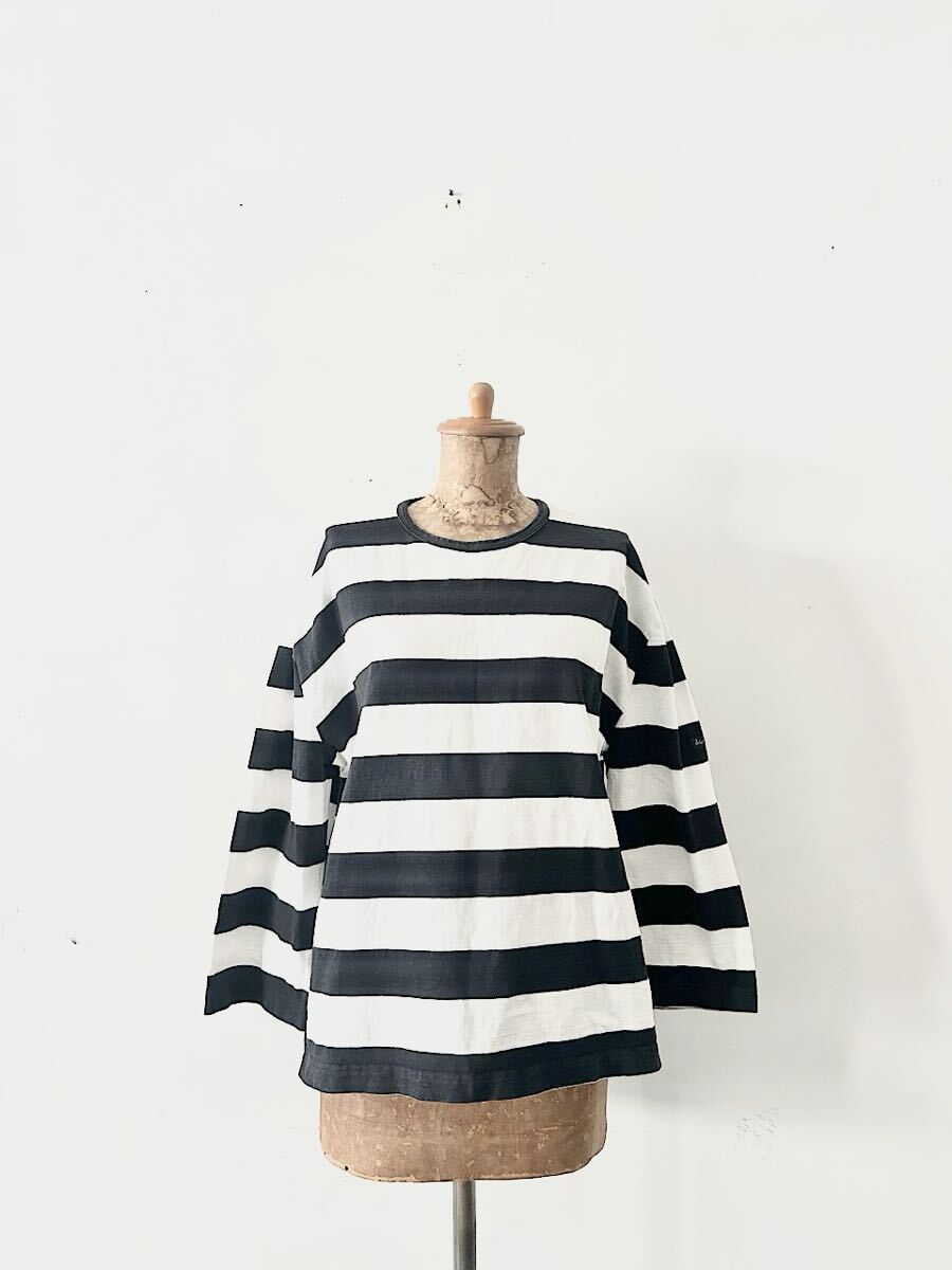 Veritecoeur Leminor ビックボーダーL/S 白黒 サイズ2拍卖