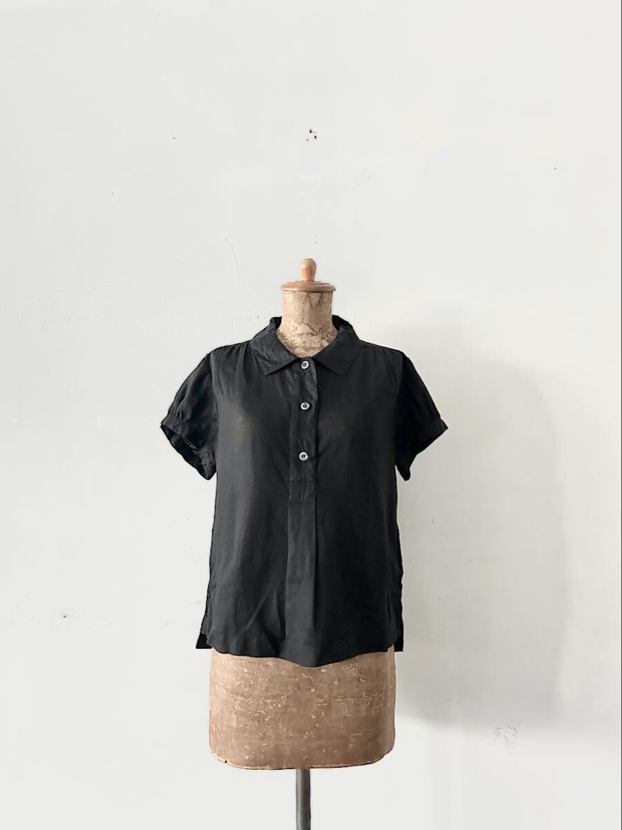 MARGARET HOWELL リネン半袖ギャザーブラウス サイズ2拍卖