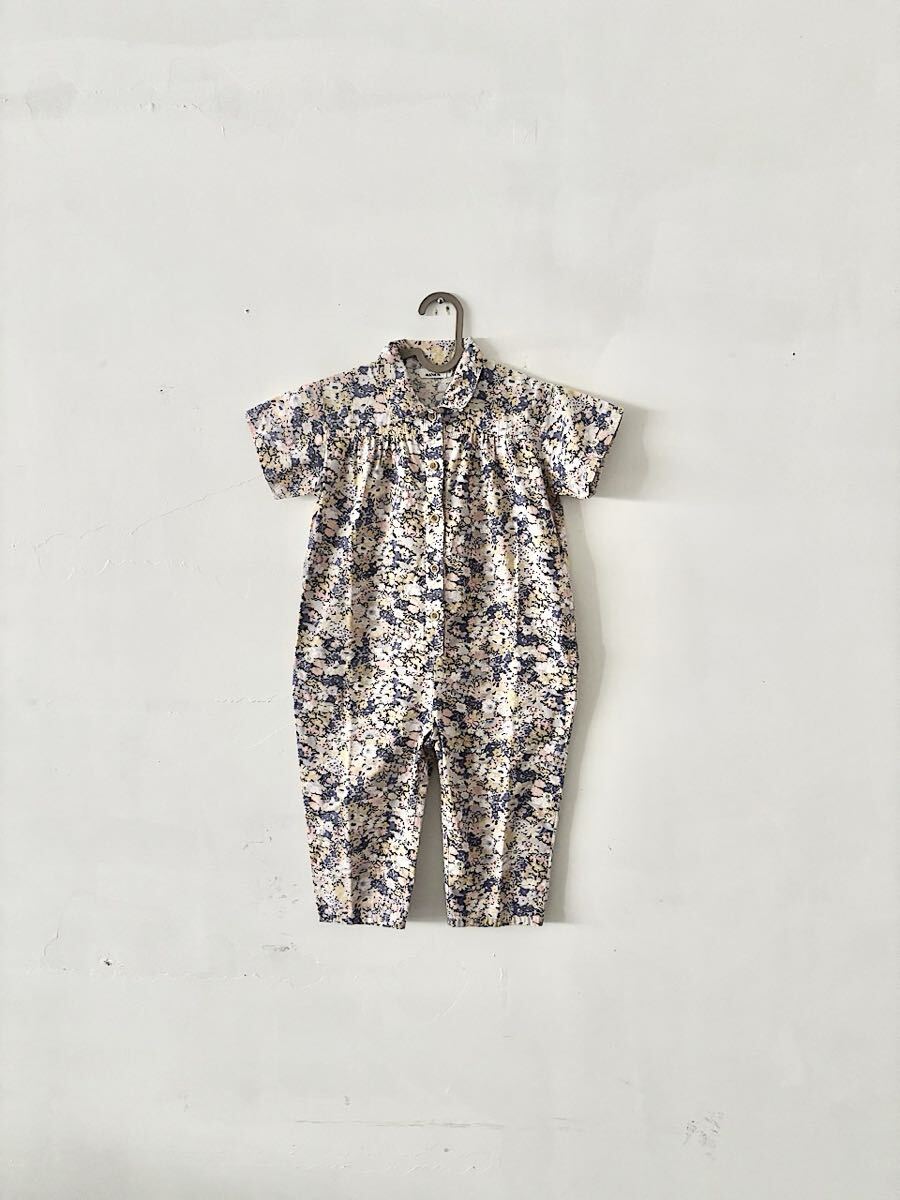 【KIDS】美品 PAIRMANON 花柄オールインワン サイズ110拍卖