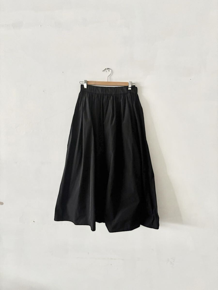 【美品】LE GLAZIK ボリュームギャザースカート サイズ36 黒拍卖