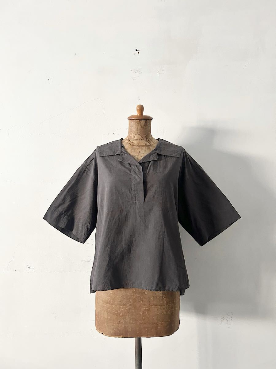 【美品】MARGARET HOWELL コットン 開襟シャツ サイズ1拍卖