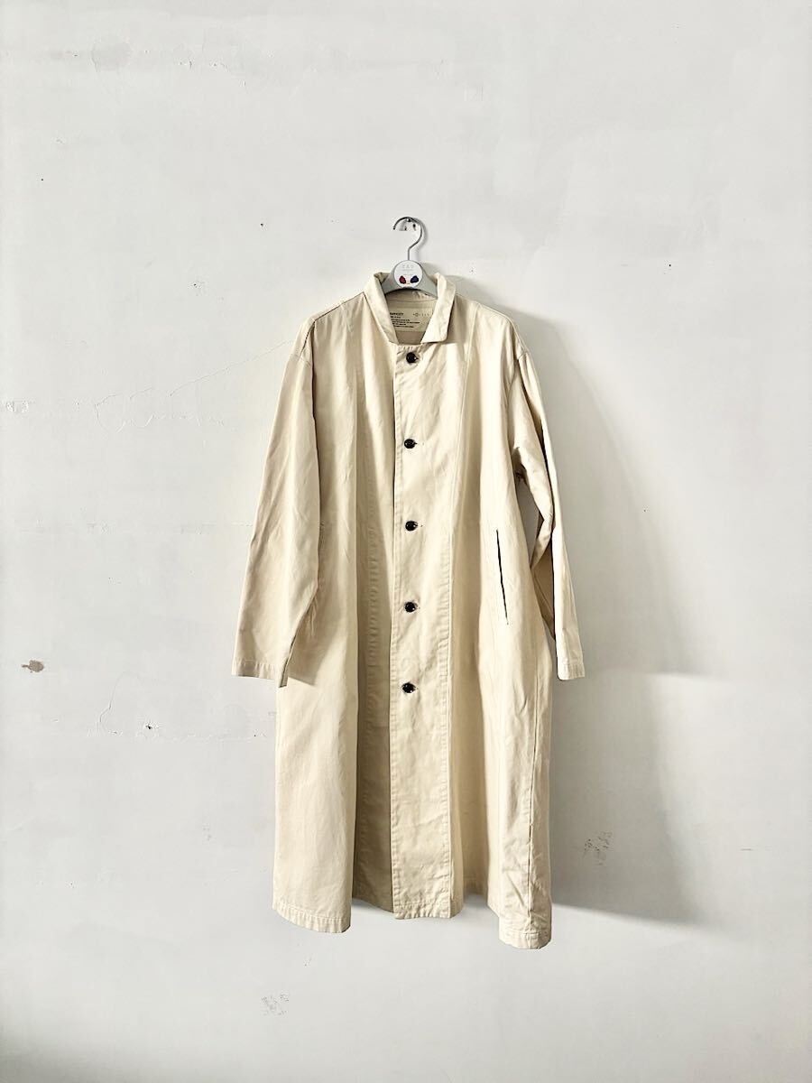 HARVESTY コットンチノクロスオーバーコート サイズ1拍卖