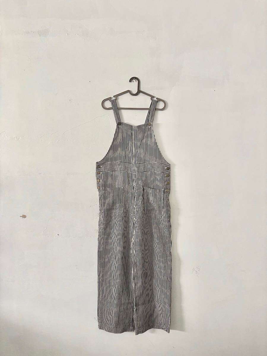 【美品】オールドマンズテーラー リネンヒッコリー オーバーオール拍卖