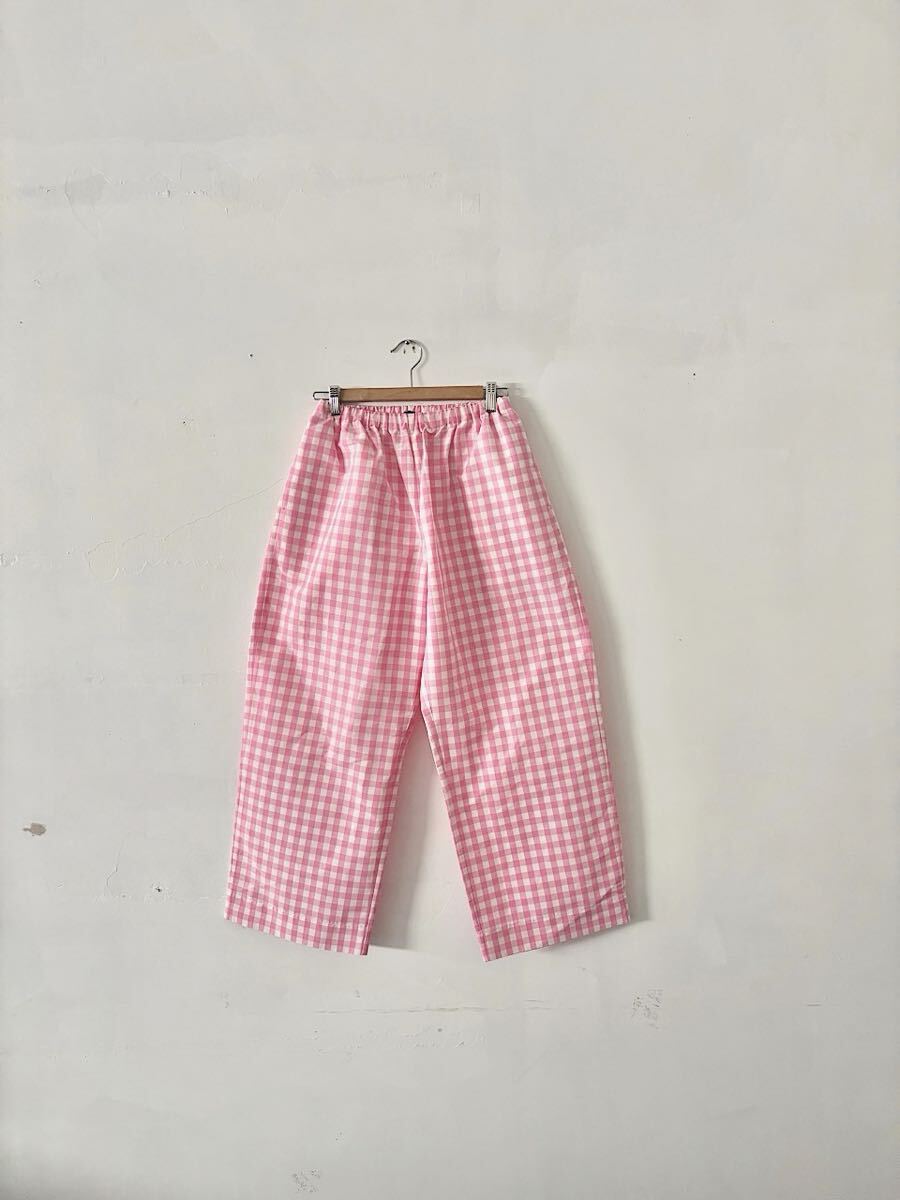 【美品】オールドマンズテーラー リラックスギンガムチェック イージーパンツ拍卖