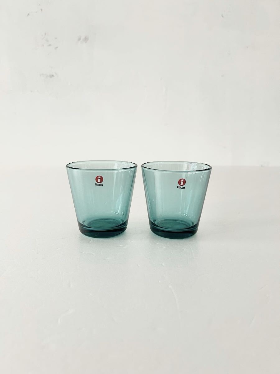 【北欧】iittala カルティオ sea blue 廃番色 ペアセット拍卖