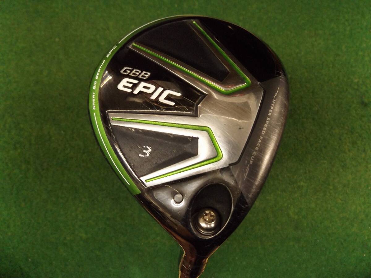 【税込】2551 GBB EPIC (US) 3W 15° HZRDUS T800 GREEN 65 S カバー有 キャロウェイ エピック .986182拍卖