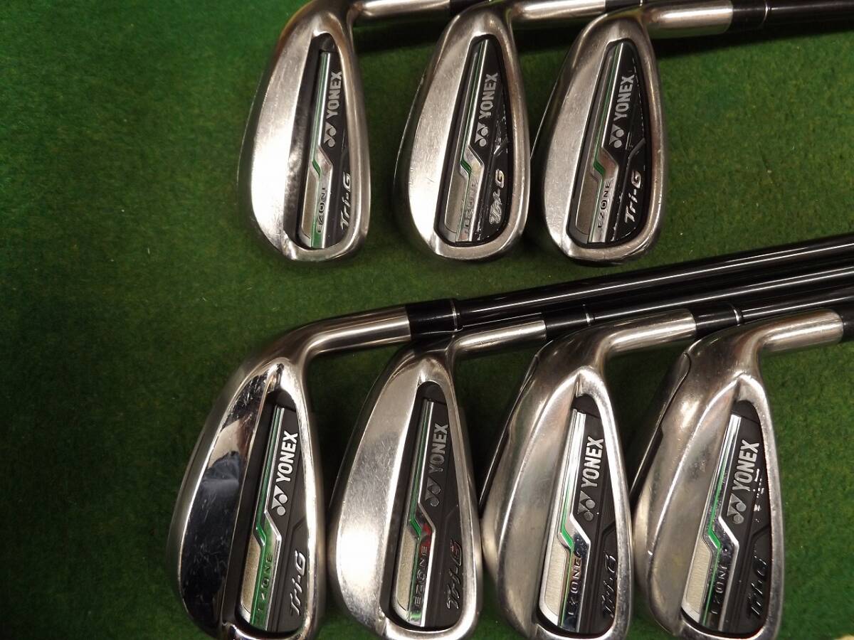 【税込】4891 EZONE Tri-G #6-PW,AW,SW 純正カーボン R ヨネックス イーゾーン トライジー アイアンセット .987448拍卖
